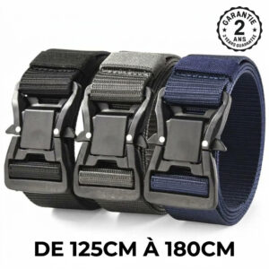 Ceinture Homme Grande Taille Nylon Tressée Tactique Militaire 125 140 160 180 cm