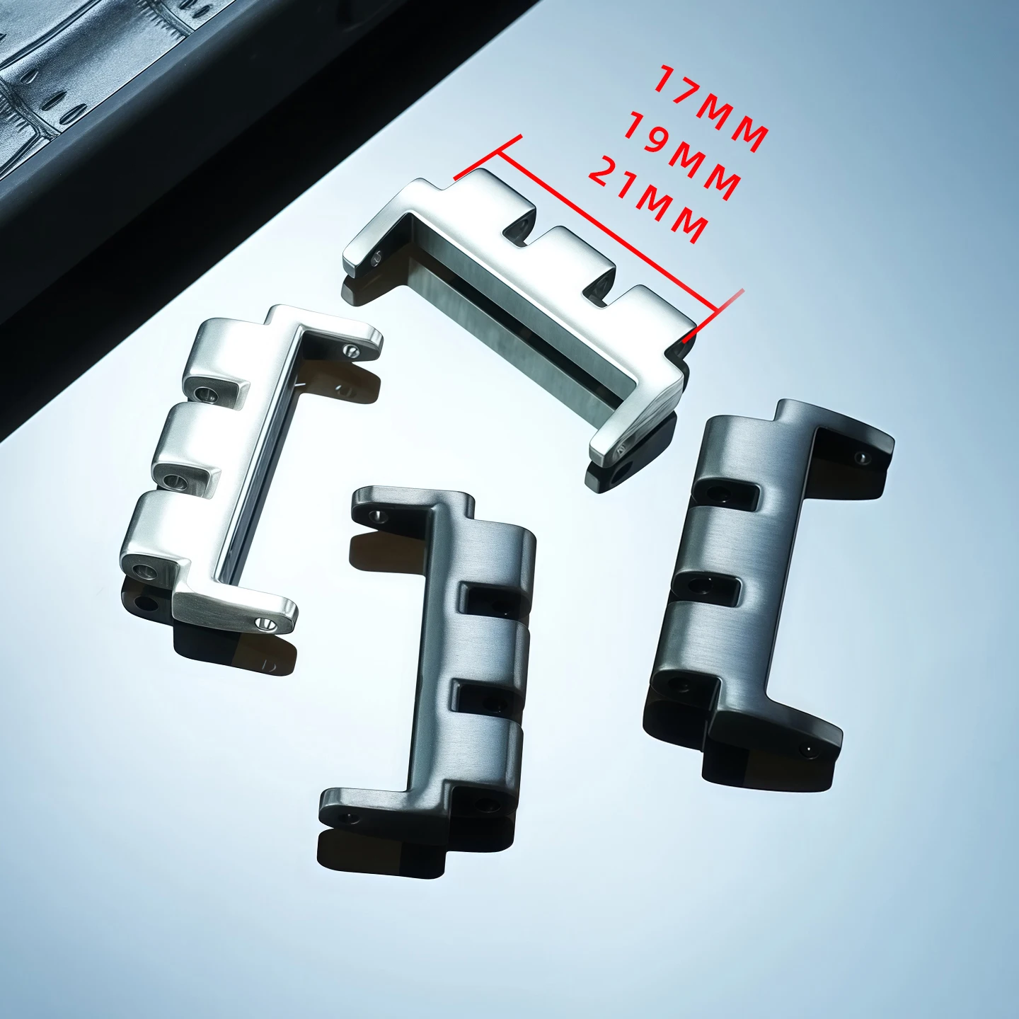 Adaptateur Embout de Bracelet de Montre 3 Ports pour Swatch Acier 17 19 21 mm – Image 2