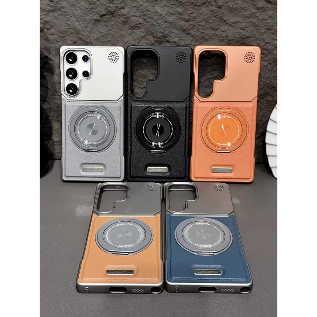 Coque Samsung Galaxy S26 S25 S24 S23 S22 Plus Ultra Mat Cuir PU Magnetic Magsafe – Image 6