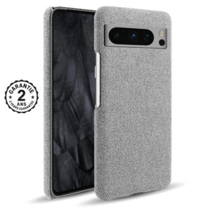 Coque Google Pixel 11 10 9 8 7 6 10a 9a 8a 7a 6a Pro XL Housse Tissu Gris Feutré