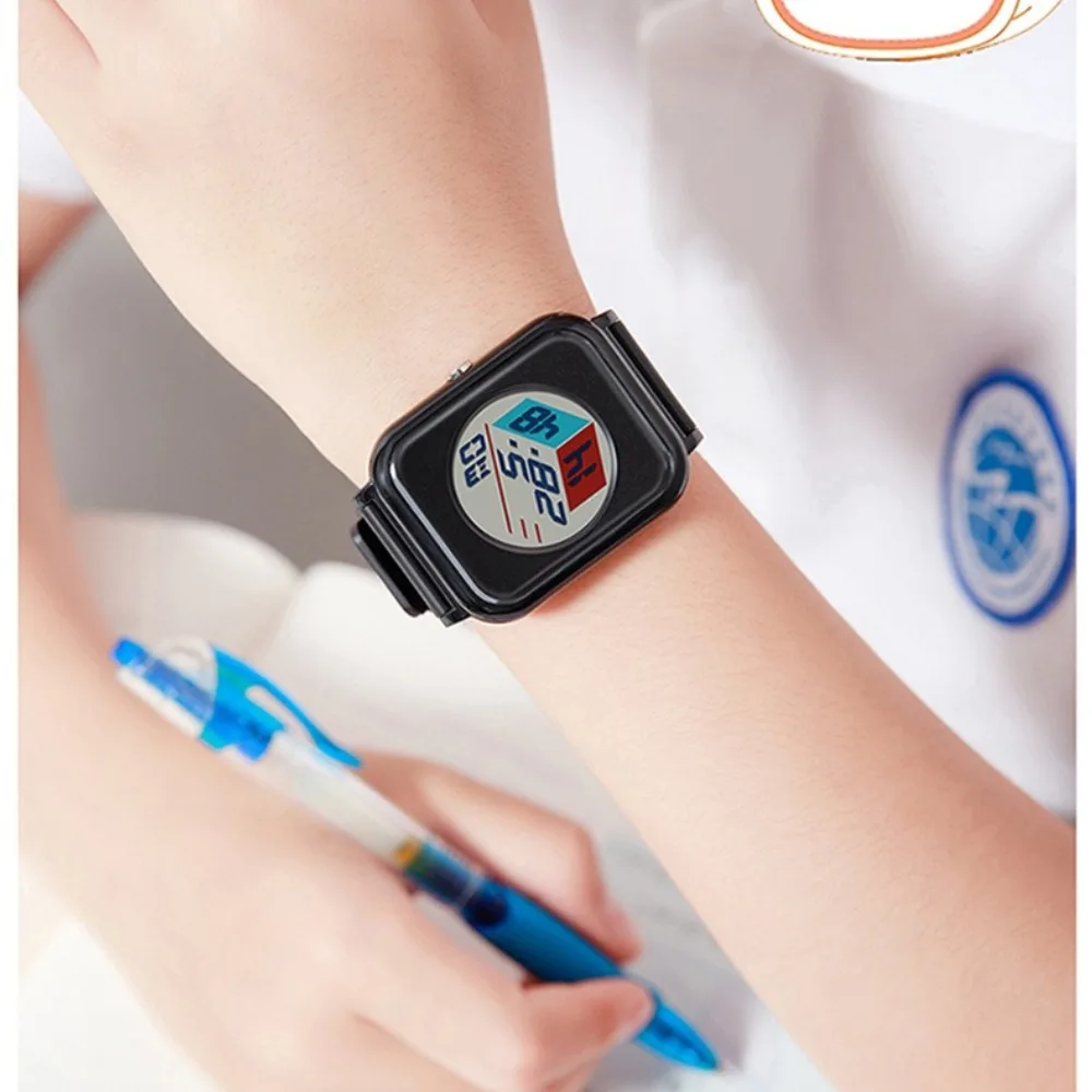 Montre Homme Femme Carré Digitale Silicone Affichage 3D Chrono Alarme Calendrier – Image 3
