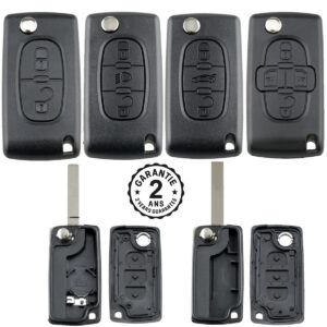 Coque de Remplacement Clé Peugeot 207 307 308 407 607 807 Citroën C2 C3 C4 C5 C6
