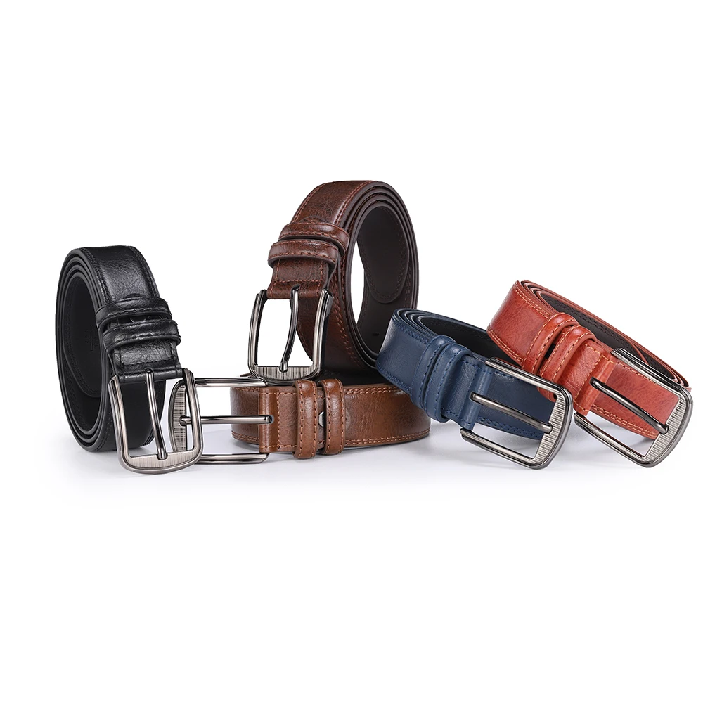 Ceinture Homme Cuir de Vache Boucle Acier Inox Uni 105 110 115 120 125 130 cm – Image 6