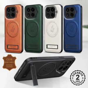 Coque Xiaomi 17T 15T 14T 13T Pro Cuir Magsafe Magnétique Chargement Sans Fil