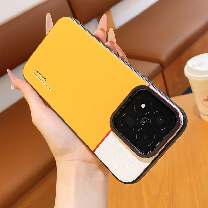 Coque Xiaomi Cuir PU 17T 17 15 14 13 Pro Ultra Max Objectif Surélevé Bicolore – Image 2