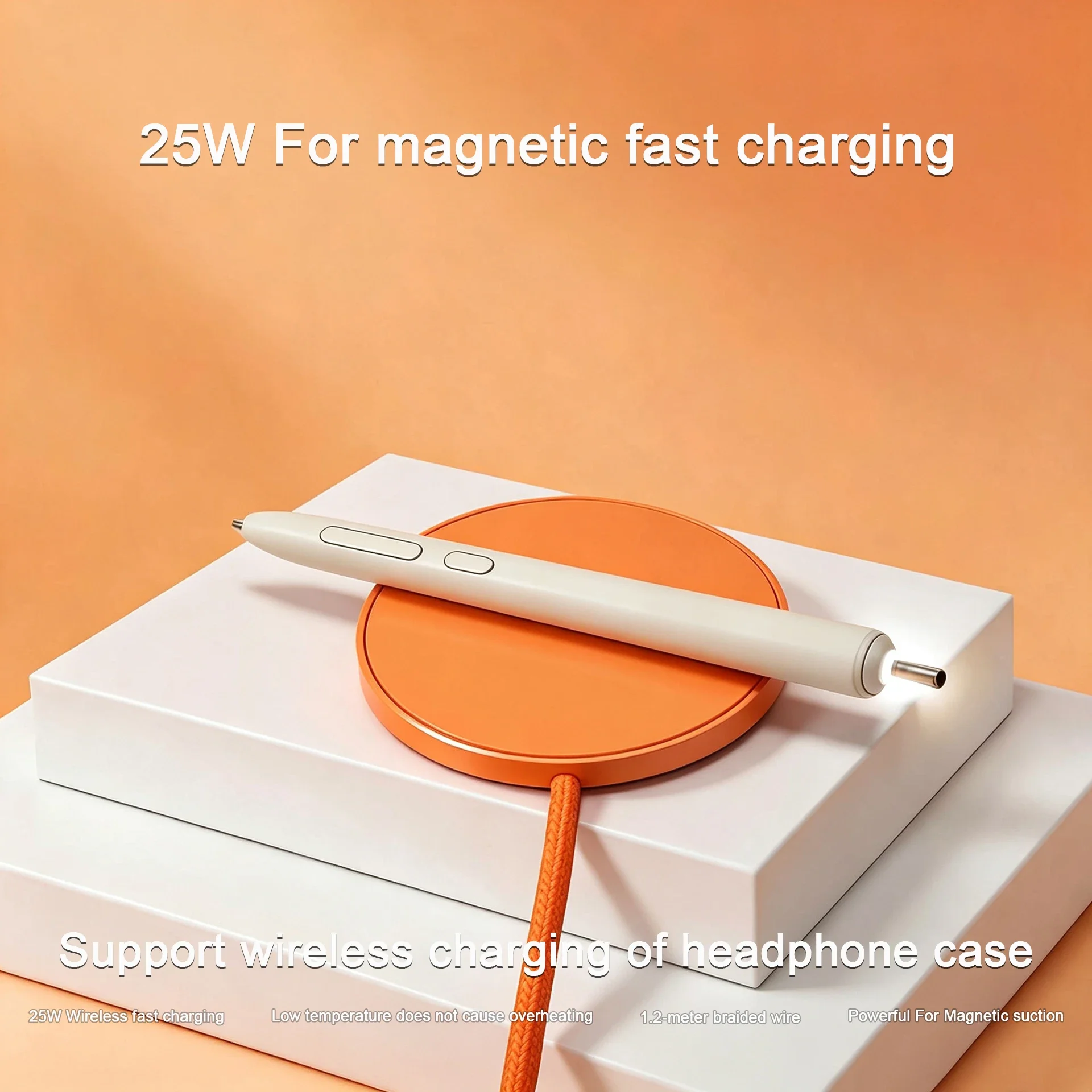 Chargeur Sans Fil Rapide Qi2 25W MagSafe iPhone Samsung Google Pixel Magnétique – Image 10