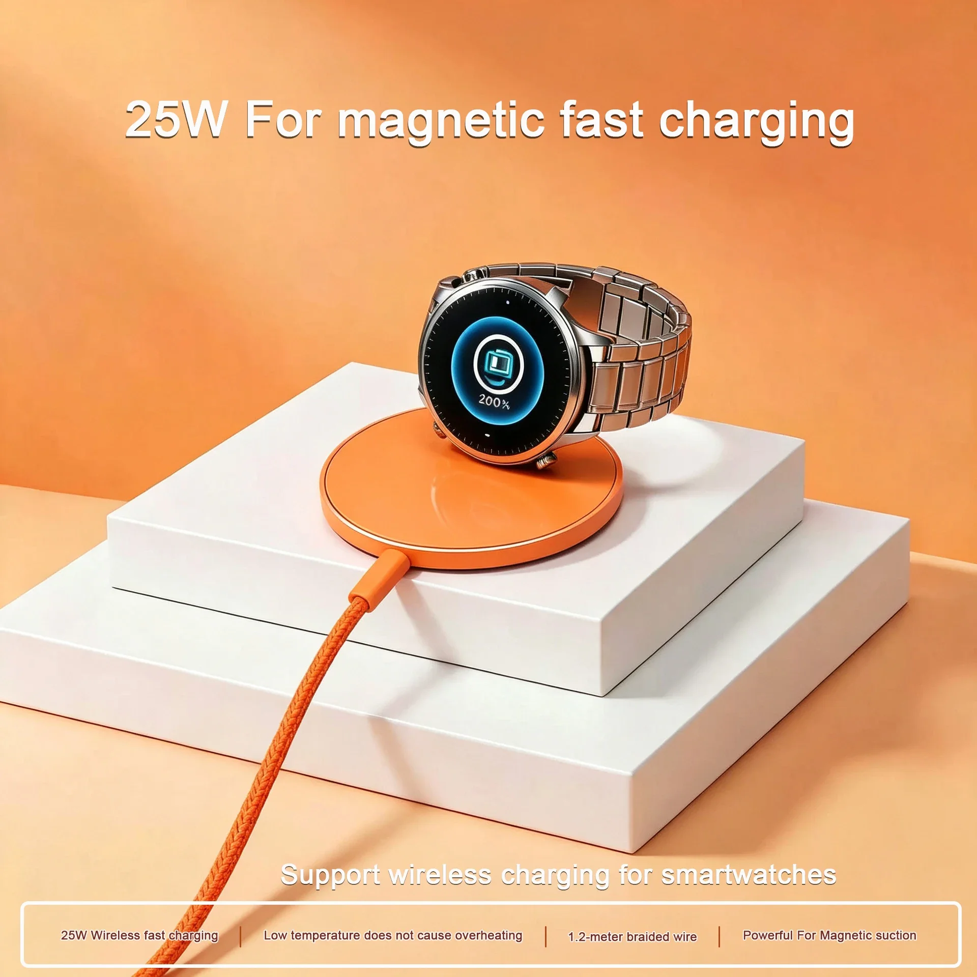 Chargeur Sans Fil Rapide Qi2 25W MagSafe iPhone Samsung Google Pixel Magnétique – Image 7