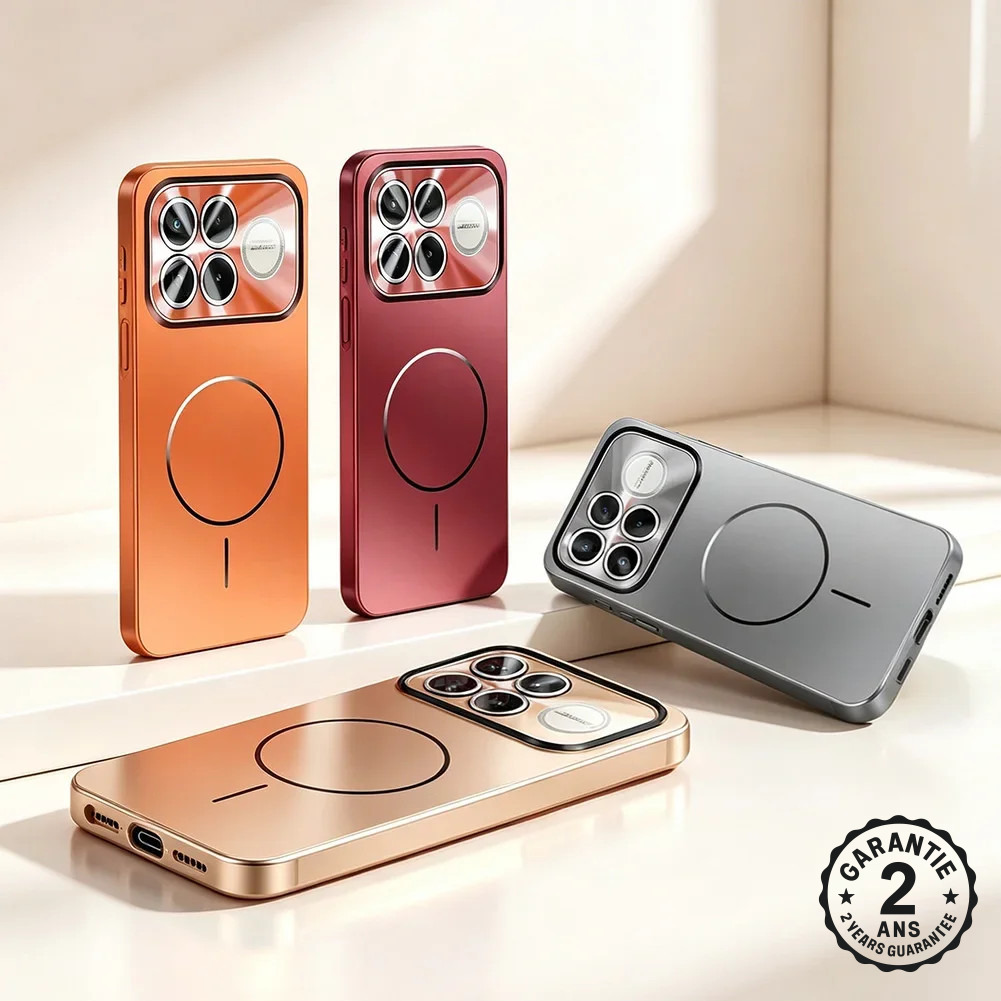 Coque Xiaomi Poco F9 F8 Pro Ultra Magnétique Qi Effet Givré Protection Caméra