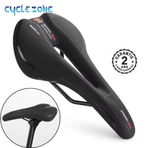 Selle de Vélo VTT Route Gel Noir Respirant Universelle Confortable Antidérapante