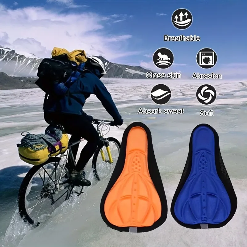 Housse Coussin pour Selle de Vélo VTT Chemin Mousse Éponge Respirant Confortable – Image 2