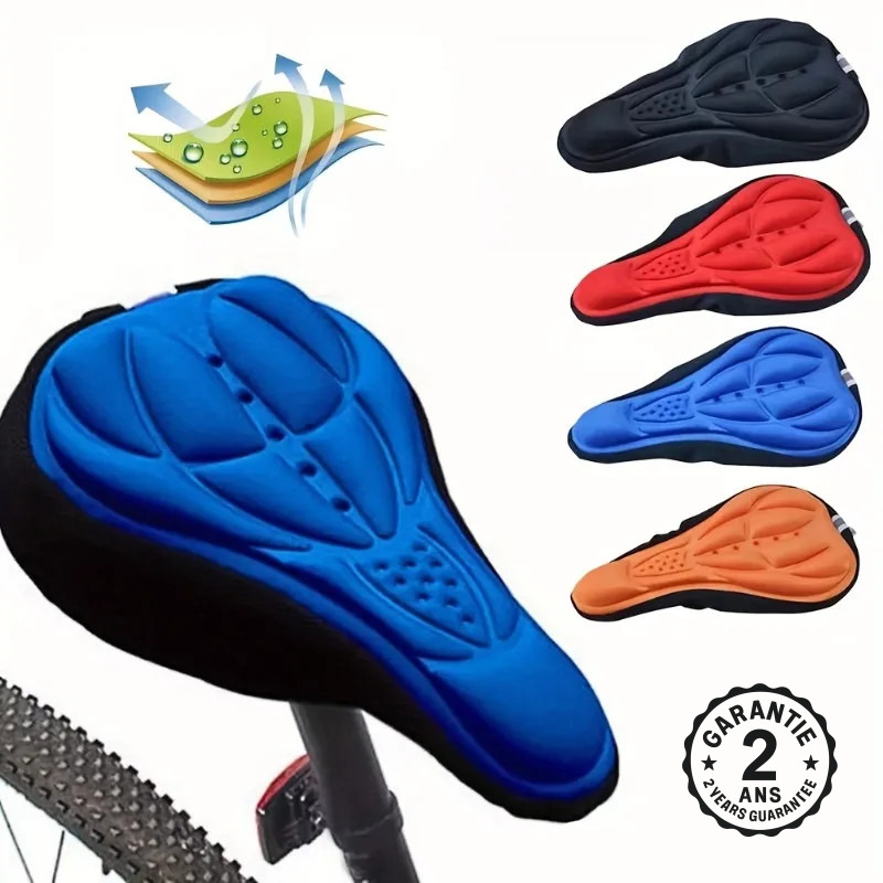 Housse Coussin pour Selle de Vélo VTT Chemin Mousse Éponge Respirant Confortable